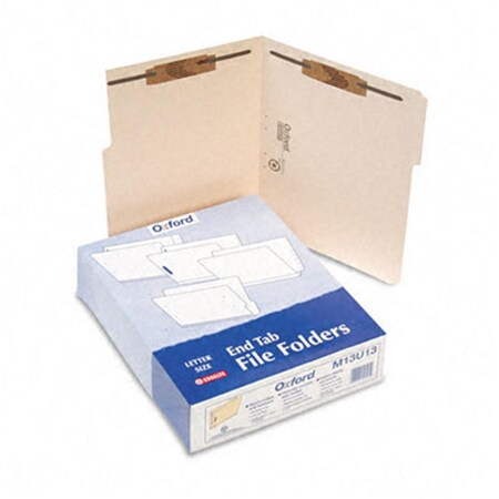 Esselte Pendaflex Esselte Pendaflex M13U13 Folders with 2 Bonded Fasteners  1/3 Cut  Top Tab  Letter  Manila  50/Box M13U13